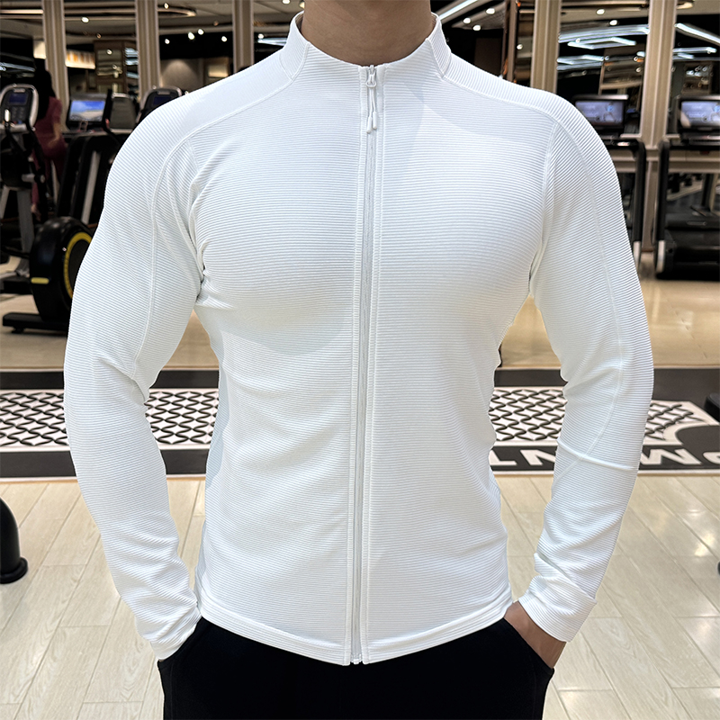 运动外套男立领修身夹克健身服