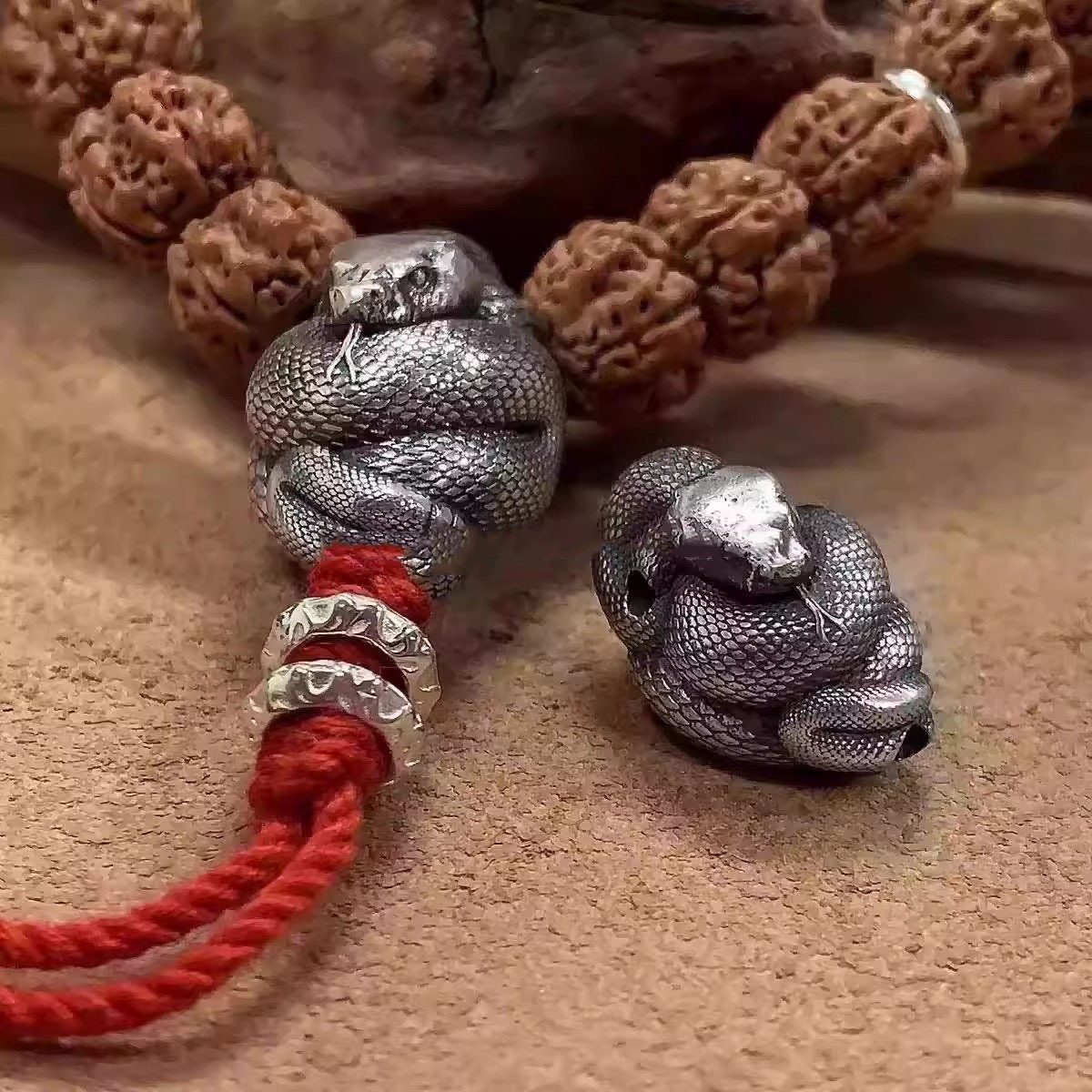 925银藏式复古神蛇三通佛头生肖蛇头手持手串金刚猴头文玩diy配饰,饰品/流行首饰/时尚饰品新,其他DIY饰品配件,淘宝优惠券,粉丝福利购,淘宝优惠卷