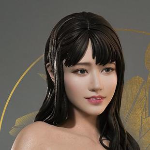 异斯模型树脂手办 1/6 坐姿女 GK白模 人形未上色模型现货