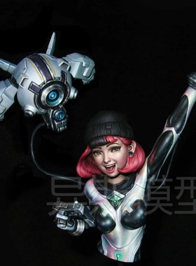 异斯模型树脂手办GK1/10女生YANA胸像 白模包邮