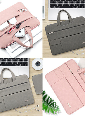 mac适用于苹果笔记本电脑包女macbook13.3寸air15.6英寸pro13手提包14内胆包时尚公文包华为小米戴尔联想华硕