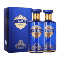 一品景芝 芝香8芝麻香型53度高度白酒 500ml*2瓶新老包装随机发