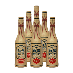 景芝白乾老字号升级版 6瓶白干粮食酒 高粱大曲白酒52度500ml