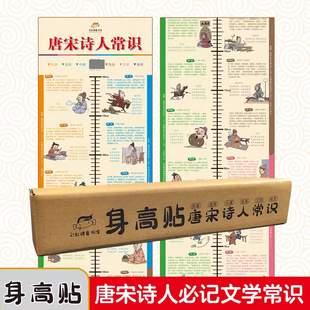 正版唐宋诗人常识身高贴诗人那些事儿诗中那些梗有故事的古诗小学阶段必背古诗词身高贴唐宋诗人常识知人论世鉴古诗