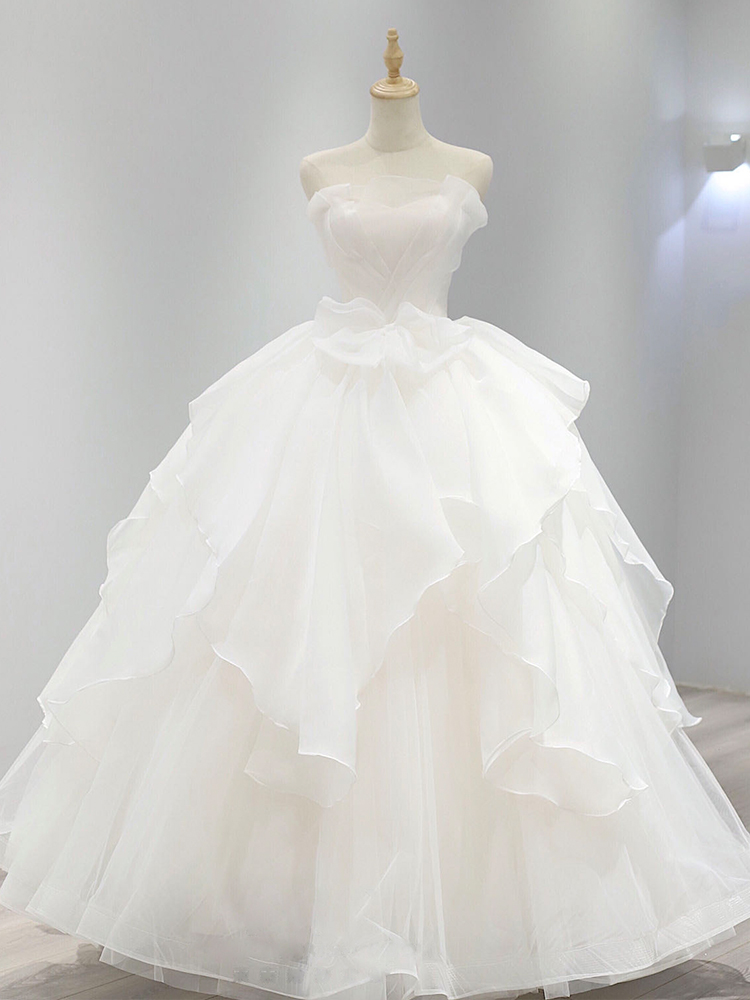 Tube top, wedding dress for princess, 2023 collection, suitable for teen, french style, lace dress Tube top, wedding dress for princess, 2023 collection, suitable for teen, french style, lace dress