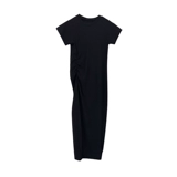 Сексуальное платье, базовый лонгслив, черная длинная юбка, по фигуре, прикрывает попу, облегающий крой