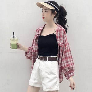 复古chic格子衬衫