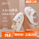 软底拖鞋 3月份厚底踩屎感产后包跟孕妇秋冬季 春秋款 咕羊羊月子鞋