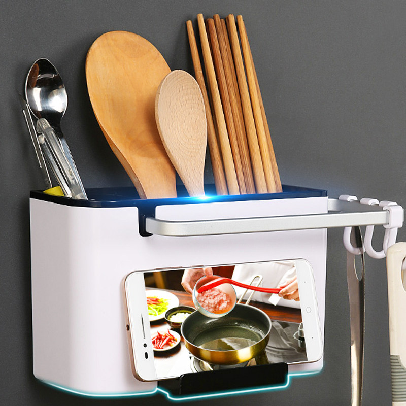 家用快子搂挂钩筷子筒创意厨房勺子铲子收纳餐具篓筷笼壁挂式沥水在类目 餐饮具, 餐具, 餐具笼/架中 - 来自Buy2taobao.com提供专业的淘宝代购服务