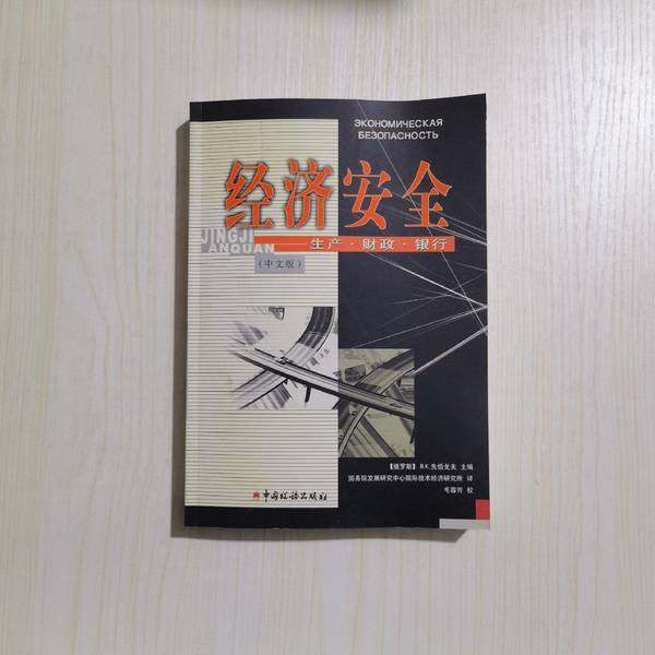正版9成新图书丨 经济安全:生产·财政·银行:中文版  （俄） B.K. 先恰戈夫主编；国务院发展研究中心国际技术经济研究所译 97878