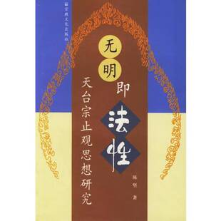正版9成新图书丨 无明即法性:天台宗止观思想研究(16开平装 全1册)  陈坚著 9787801236067