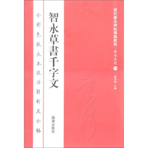 正版图书丨 【原版闪电发货】隋 智永 草书千字文 历代经典碑帖技法解析 毛笔软笔隶书原碑帖教程讲解技法解析笔法字法章法古帖临
