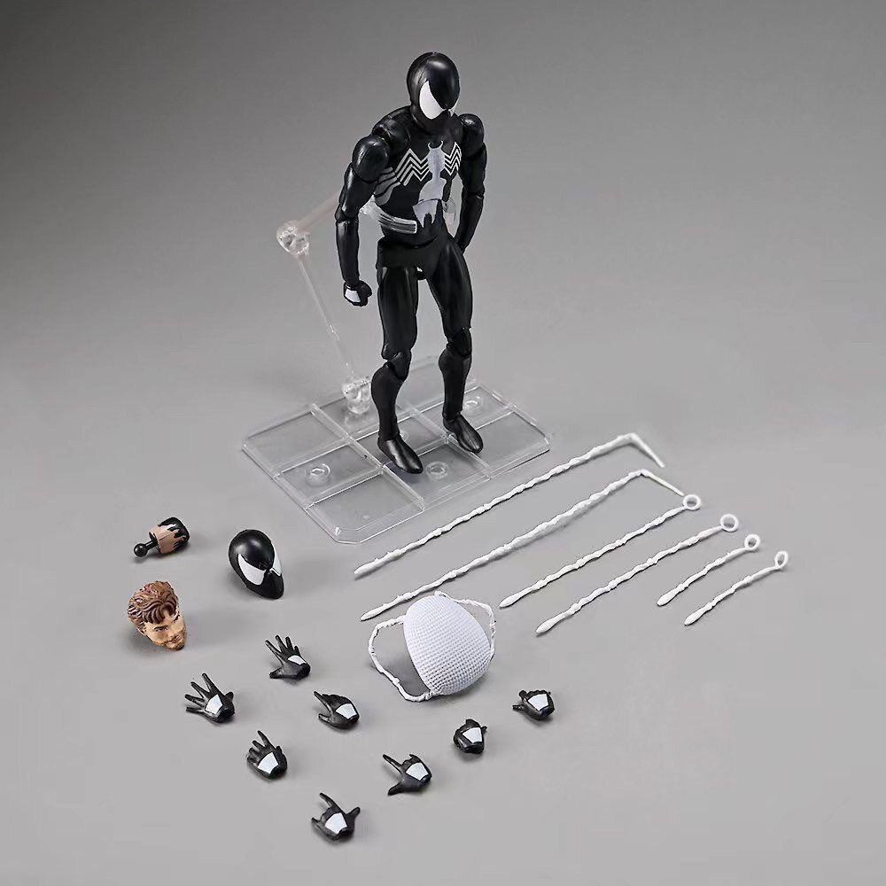 CT厂mafex147共生体蜘蛛侠手办漫画版毒液战衣彼得帕克可动模型