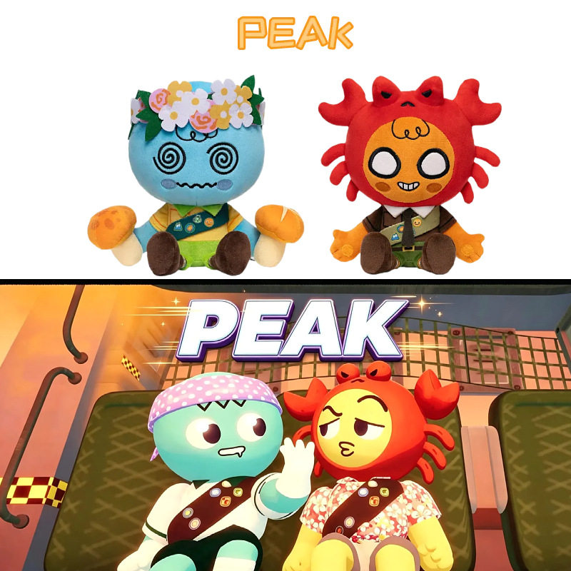 跨境新品PEAK Plush爬山游戏周边毛绒玩具卡通仲夏童子军玩偶公仔