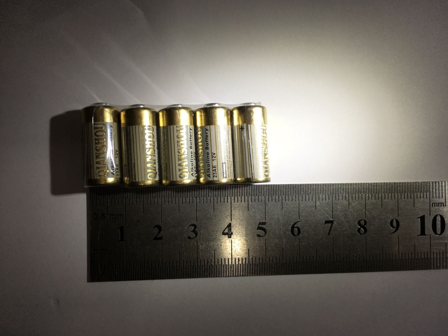 替代10A9V LR23A车库电动卷帘门23AE 12V防盗遥控电池长22MM 单粒