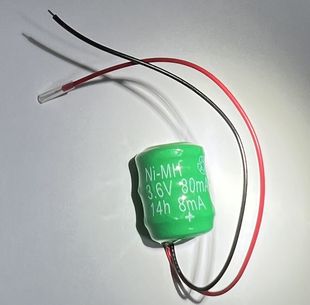 3.6V80mAh电池NI MH镍氢钮扣80H充电电池3.6V60H电池带线订做现货