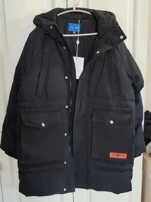 中华美邦男加厚款连帽羽绒服