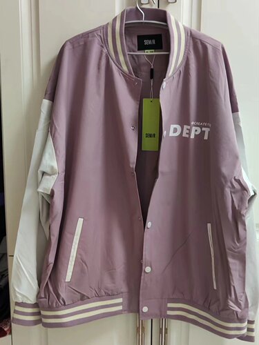 森马立领秋季宽松棒球服夹克