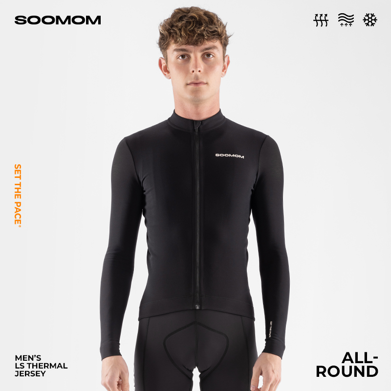 SOOMOM男士公路车抓绒骑行长袖