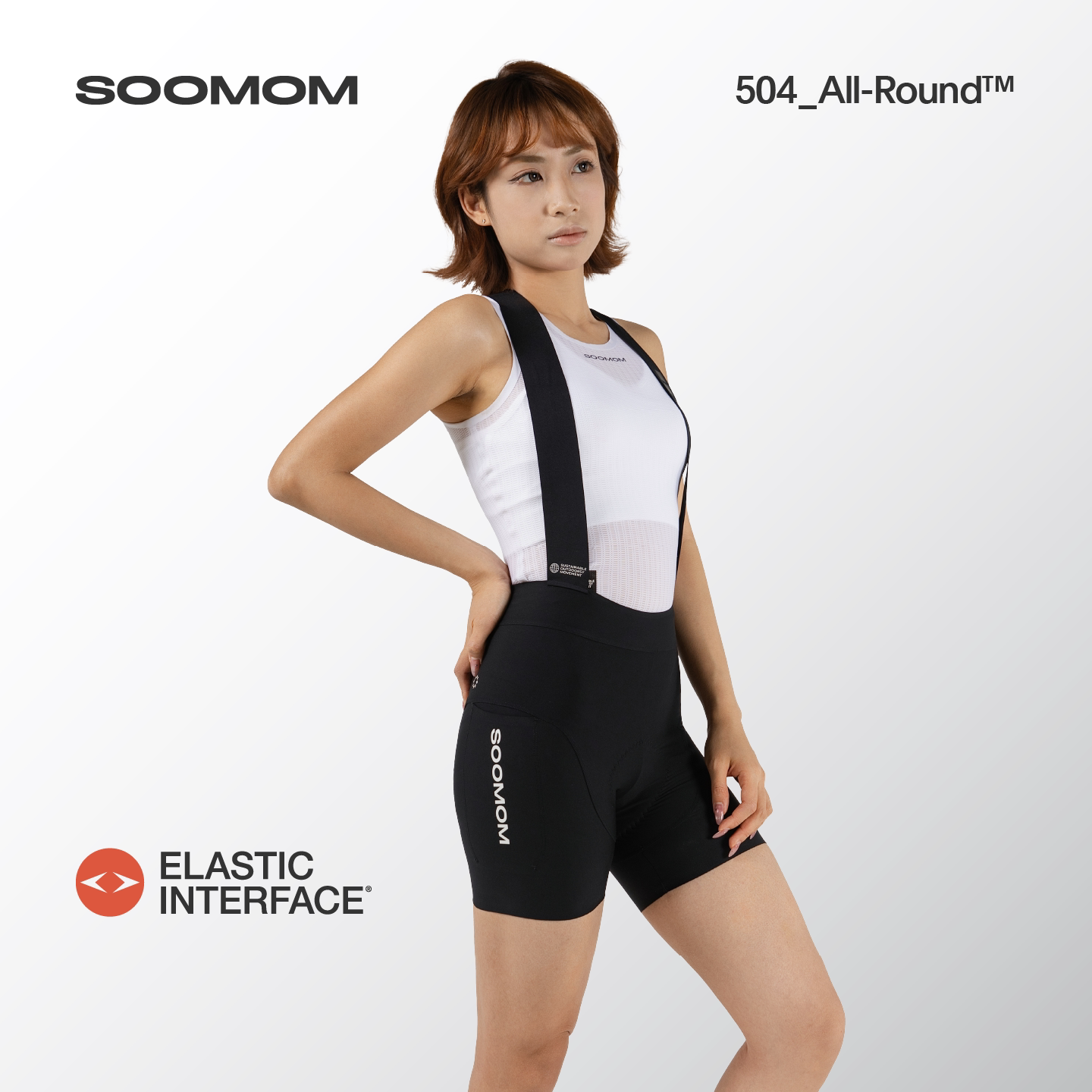 SOOMOM双箭头骑行背带超短裤图片