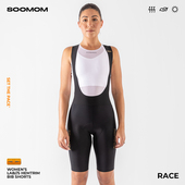 自行车竞技专业款 女士双箭头可裁剪背带骑行短裤 RACE SOOMOM