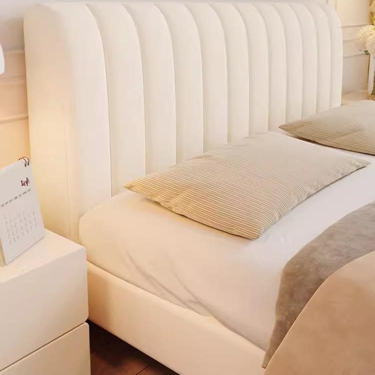 加厚夹棉高级感床头套罩木床靠背软包全包万能通用防尘罩2024新款