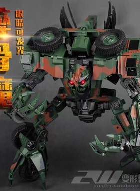 TF梦工厂 绿色碎骨魔 L级钢爪 迷彩涂装 限量版SS 扫雷车变形玩具