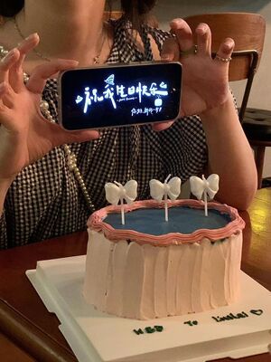 韩国ins风蝴蝶结生日蜡烛