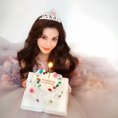 baby同款生日钻石星星蛋糕装饰款宝石珠宝硅胶模具生日烘焙装扮