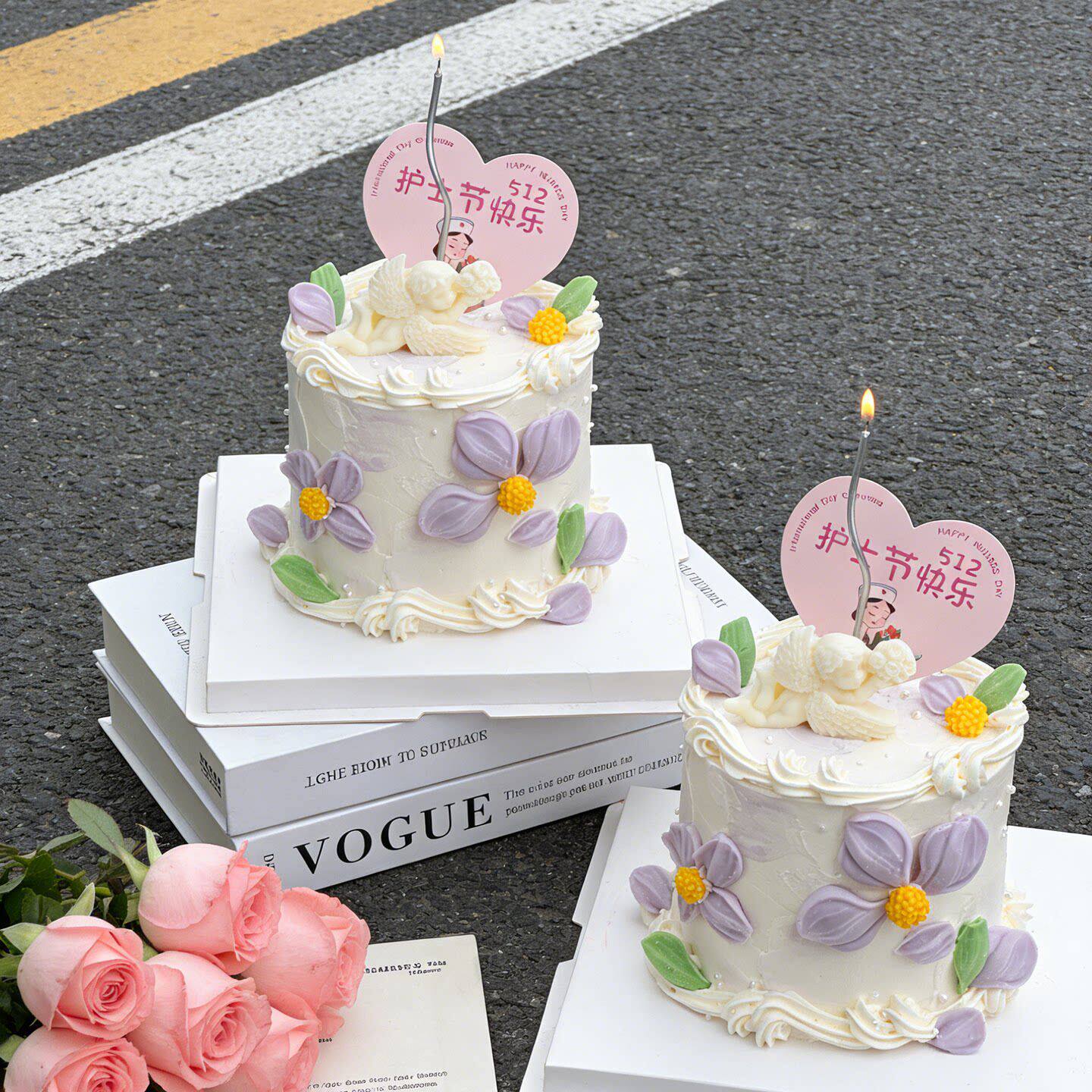 网红郁金香刮刀花花瓣模具 母亲节蛋糕装饰 格桑花巧克力翻糖模具