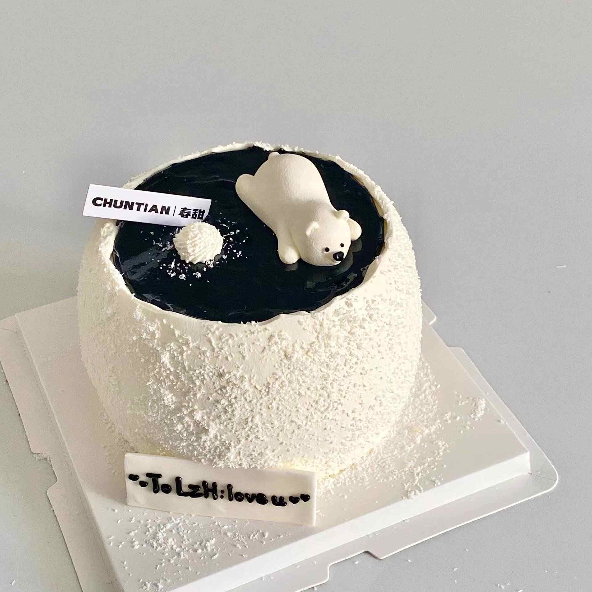 可爱小萌宠熊diy慕斯巧克力翻糖蛋糕装饰捏捏乐呆北极熊硅胶模具