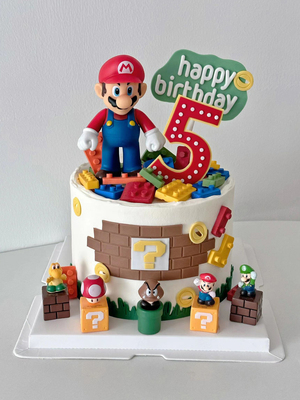 卡通帽子男孩生日蛋糕装饰插件