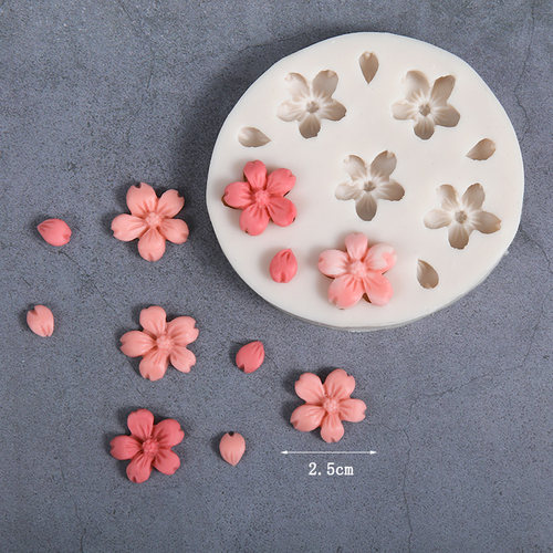 樱花DIY小花朵翻糖巧克力模具