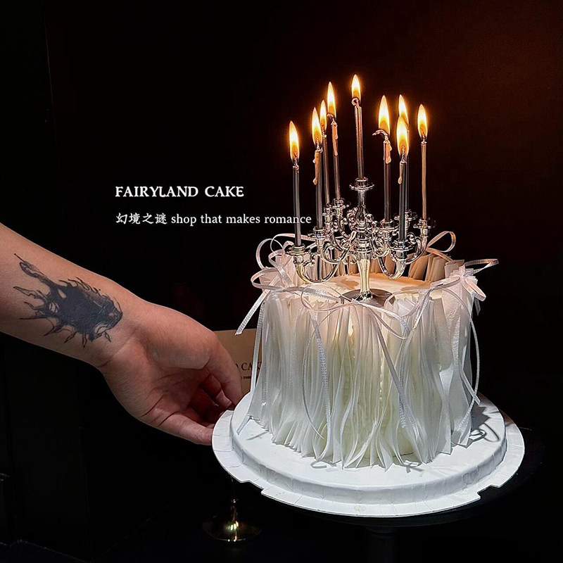 仙女女神生日蛋糕网红装饰摆件欧式复古烛台蜡烛插件蝴蝶结丝带,节庆用品/礼品,节日装扮用品,淘宝优惠券,粉丝福利购,淘宝优惠卷