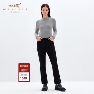 BASKET十二篮商场同款 舒适微喇羽绒裤 冬款 休闲修身 女 90绒时尚 XII