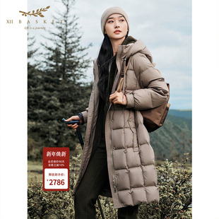 高充绒长款 25冬新款 羽绒服保暖白鸭绒女 BASKET十二篮商场同款 XII