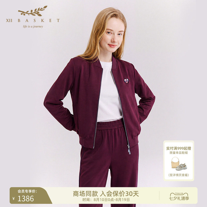 十二篮休闲拉链棒球外套