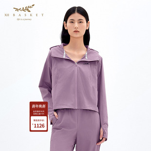 休闲减龄宽松撞色运动短外套女 速干型时尚 XII BASKET十二篮25秋款