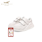 厚底增高魔术贴休闲鞋 十二篮春款 牛皮Face休闲运动小白鞋