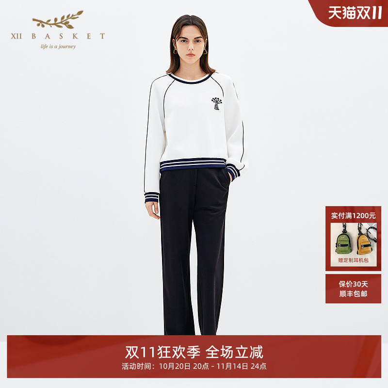 刺绣常规卫衣XIIBASKET休闲