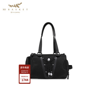 十二篮25夏新款 网面大容量多层分区旅行包舒适单肩简约耐看背包