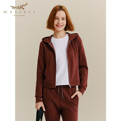 十二篮时尚100%羊毛修身外套女
