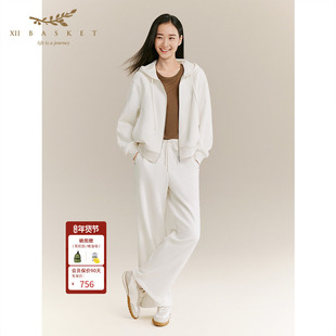XII BASKET十二篮商场同款25冬新款休闲裤直筒百搭时尚松紧腰长裤