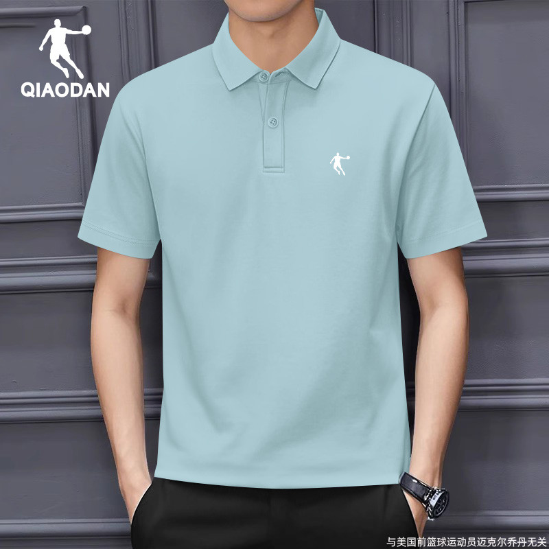 乔丹polo衫男短袖2025夏季新款宽松运动半袖有领男装冰丝翻领T恤