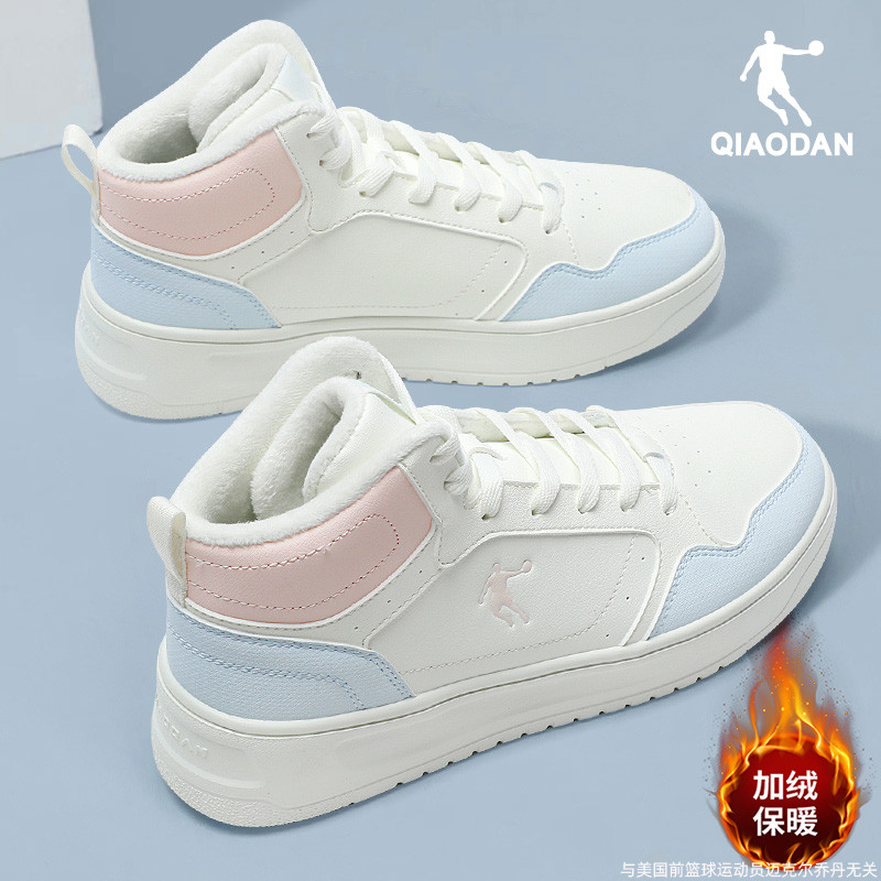 乔丹加绒女鞋高帮板鞋棉鞋运动鞋