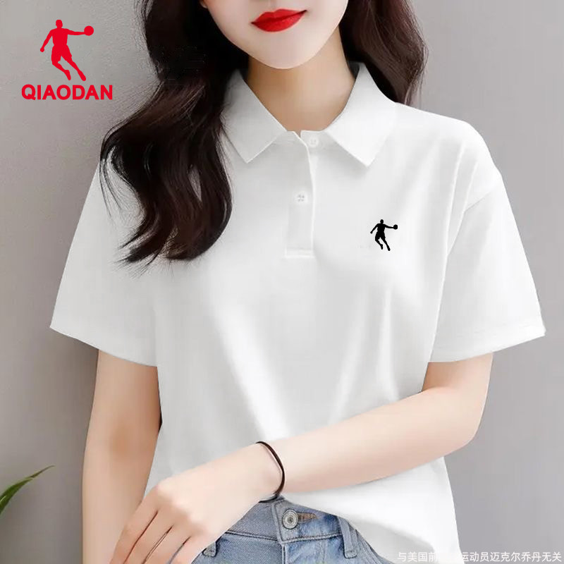 乔丹POLO衫女短袖宽松上衣