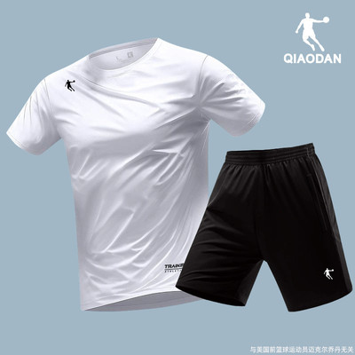 乔丹运动套装男款短袖短裤两件套