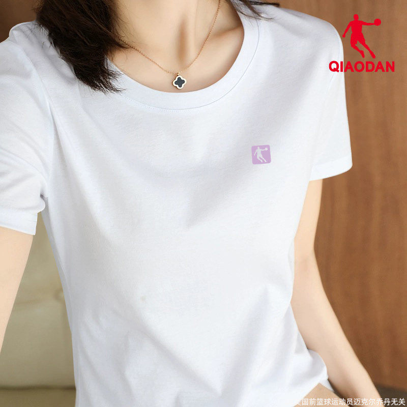 乔丹短袖女T恤2026夏季新款官方正品女款白色半袖网球服运动上衣