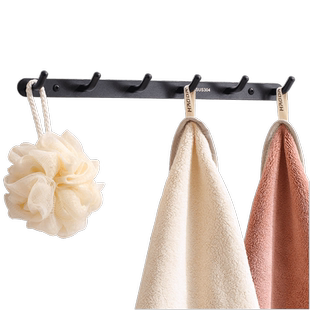 304不锈钢免打孔挂衣钩壁挂墙壁衣帽钩 浴室墙上联排挂钩强力粘胶