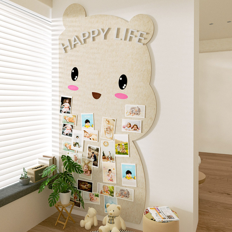 床边墙围贴儿童房毛毡板软包墙围床头防撞墙贴无甲醛挂墙装饰卧室,家居饰品,软装墙贴,淘宝优惠券,粉丝福利购,淘宝优惠卷